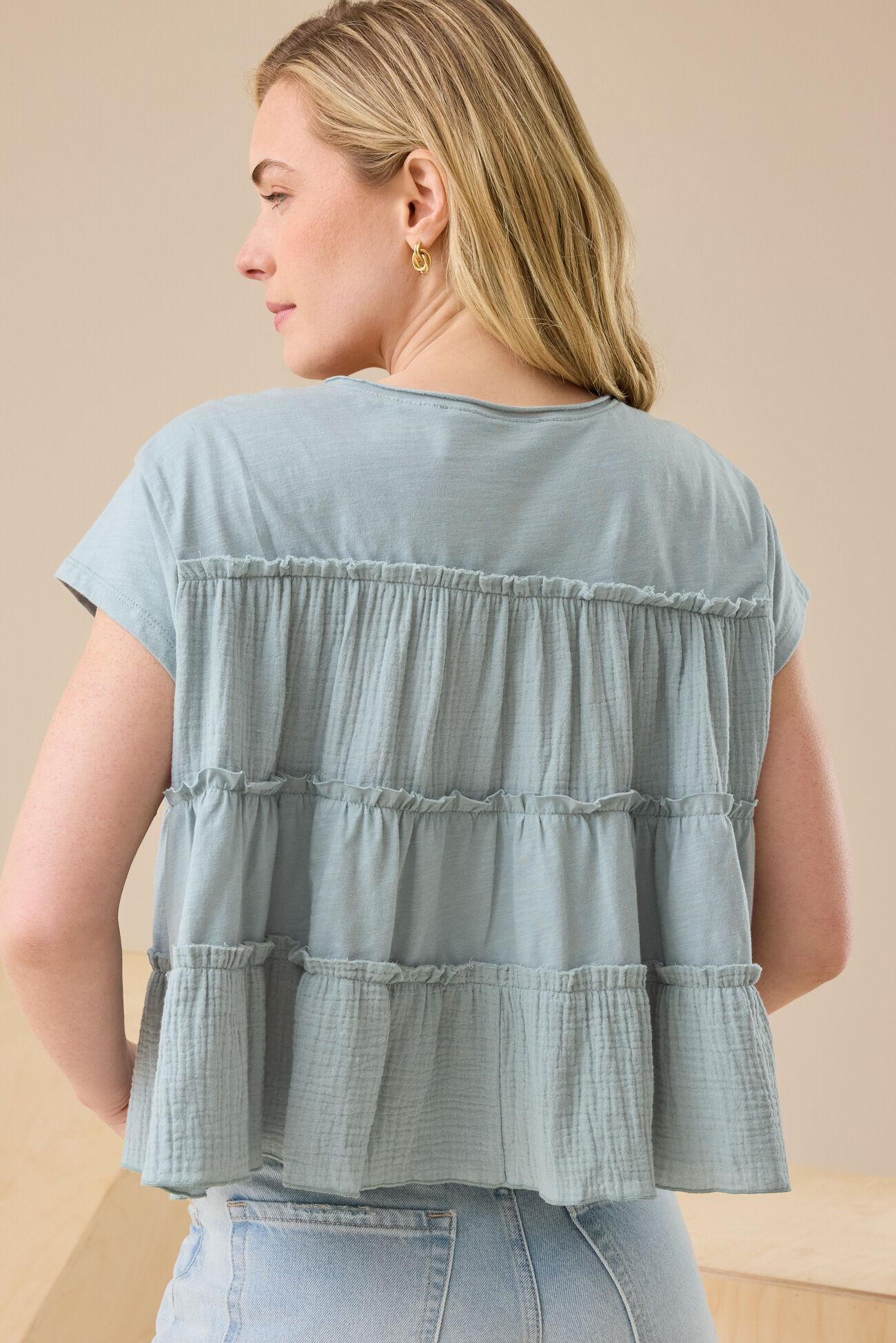 Rebecca Tiered Babydoll Top Product Image