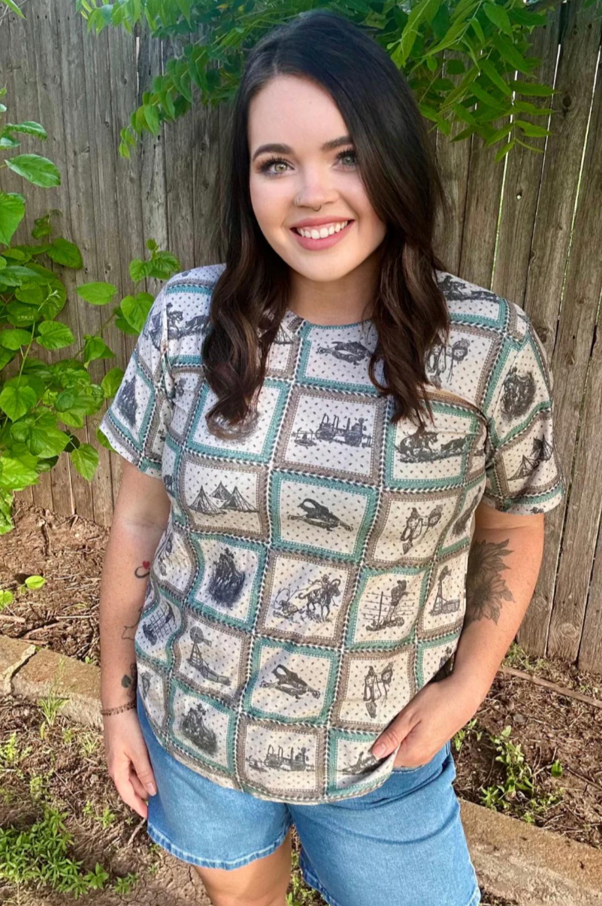 Sterling Kreek Western World Crew Neck Tee Product Image