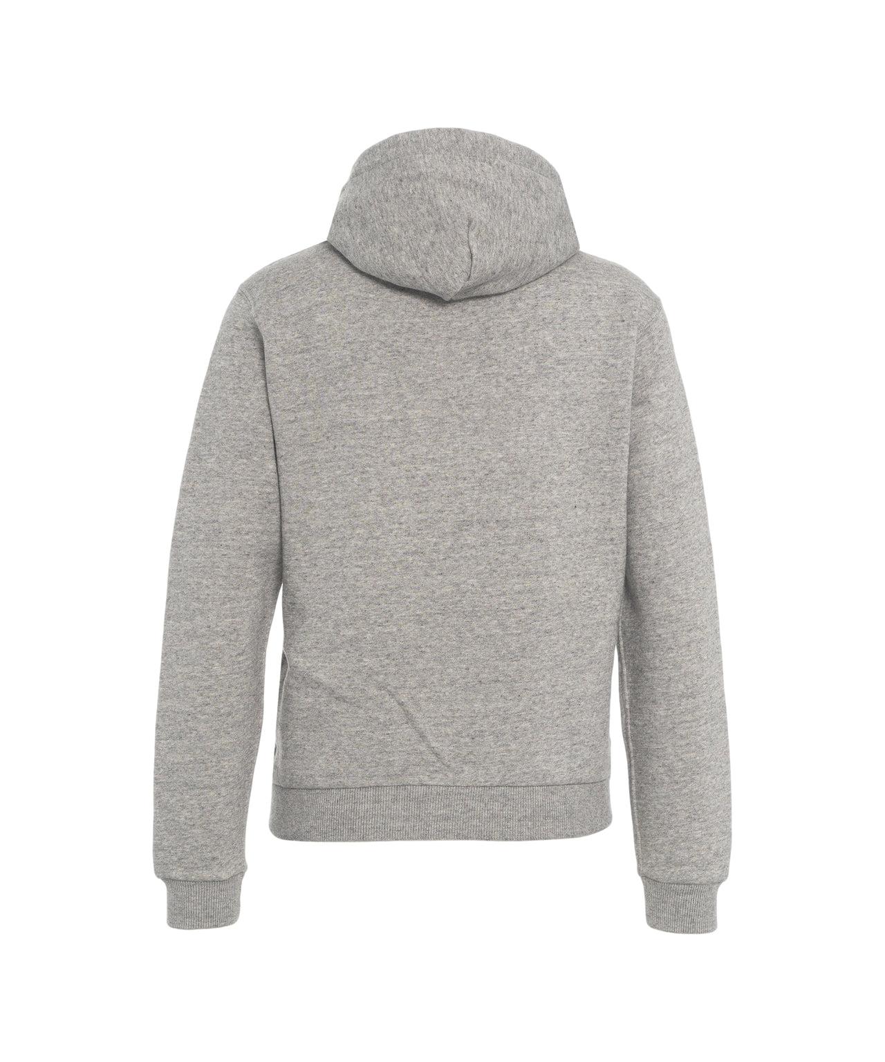 Zip hoodie with logo embroidery Product Image