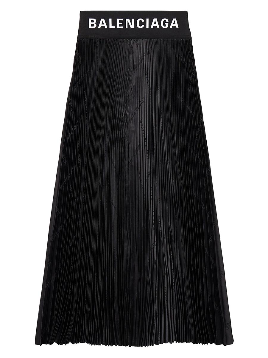 Womens Diagonal Allover Pleated Skirt Product Image