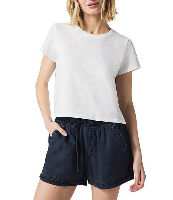 Splendid Louisa Knit Crew Neck Short Sleeve Shirt Product Image