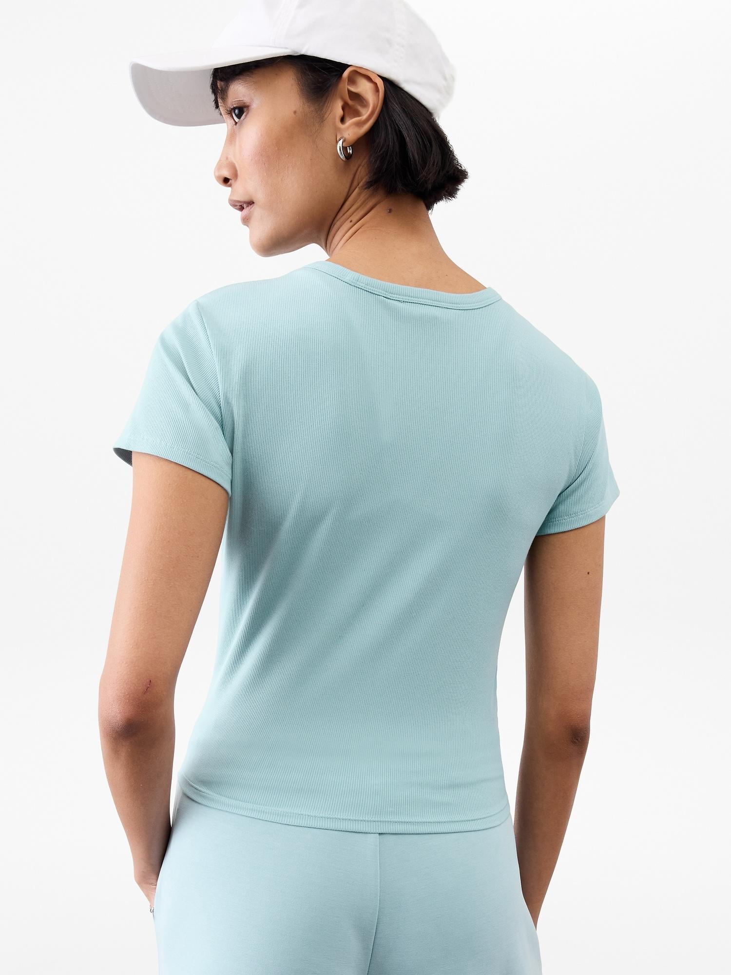 Signature Rib Crop Tee Product Image