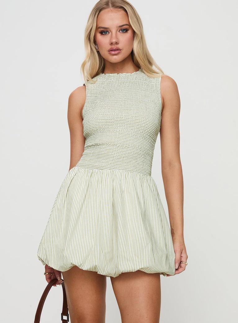 Narnie Mini Dress Sage Product Image