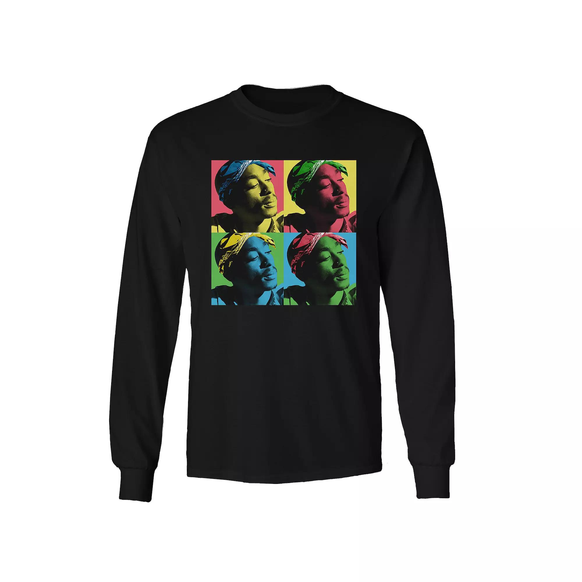 Men's Tupac PopArt Long Sleeve,  Product Image
