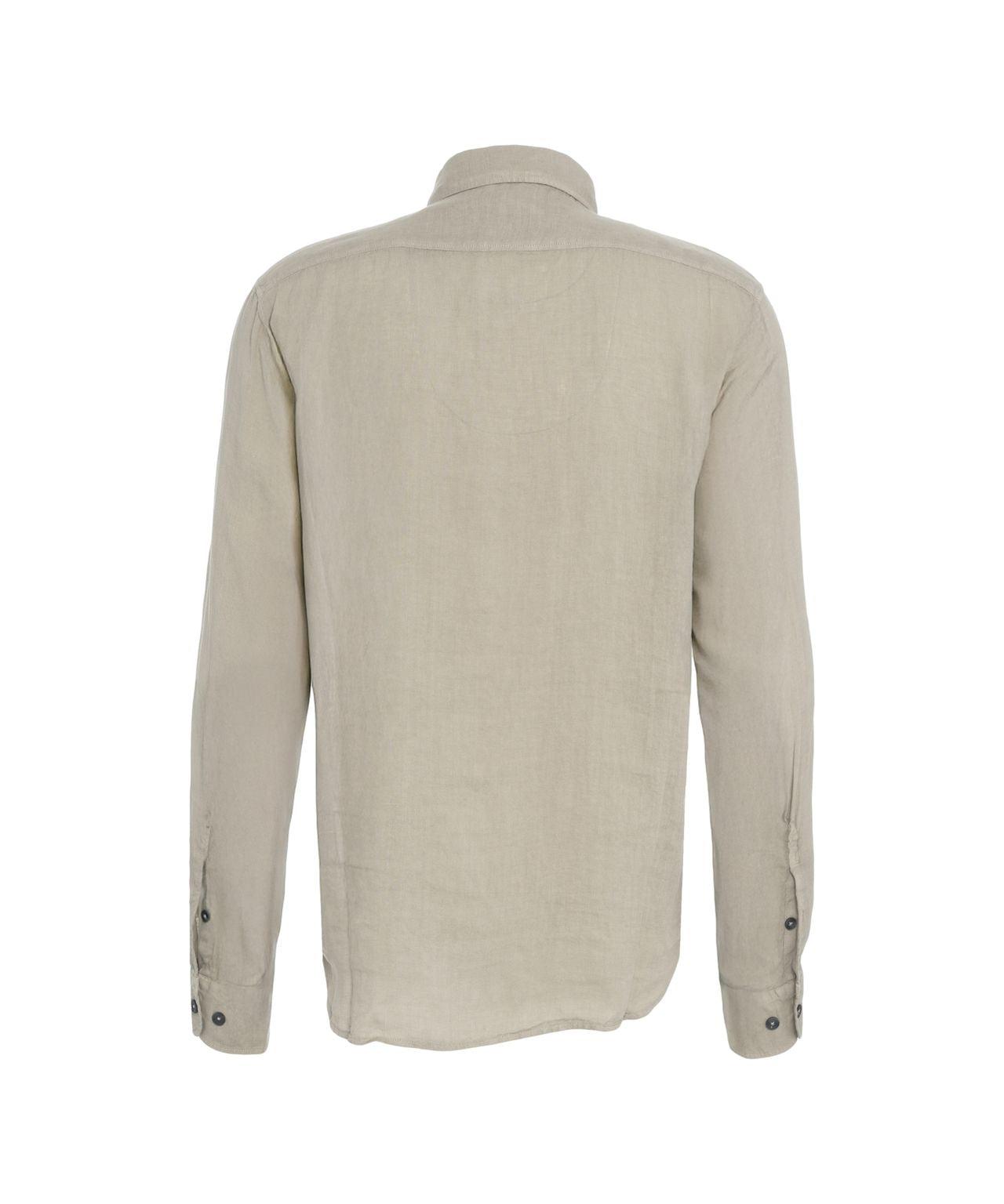 Linen shirt with logo Product Image