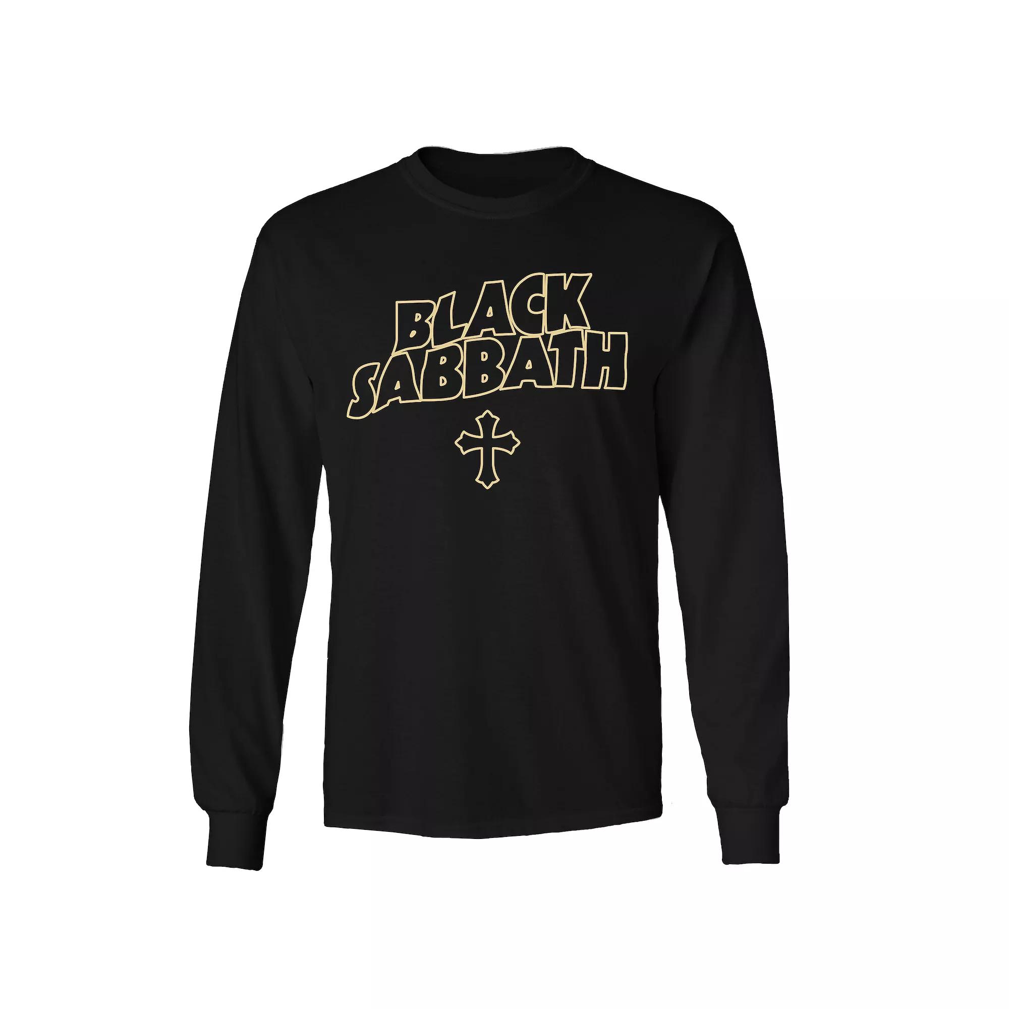 Men's Black Sabbath Cross Long Sleeve Tee,  Product Image