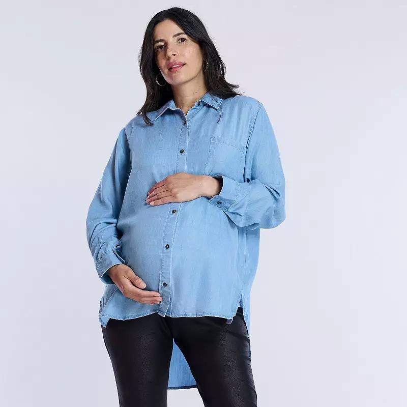 Maternity Motherhood® Poplin Shirt, Women's,  Product Image