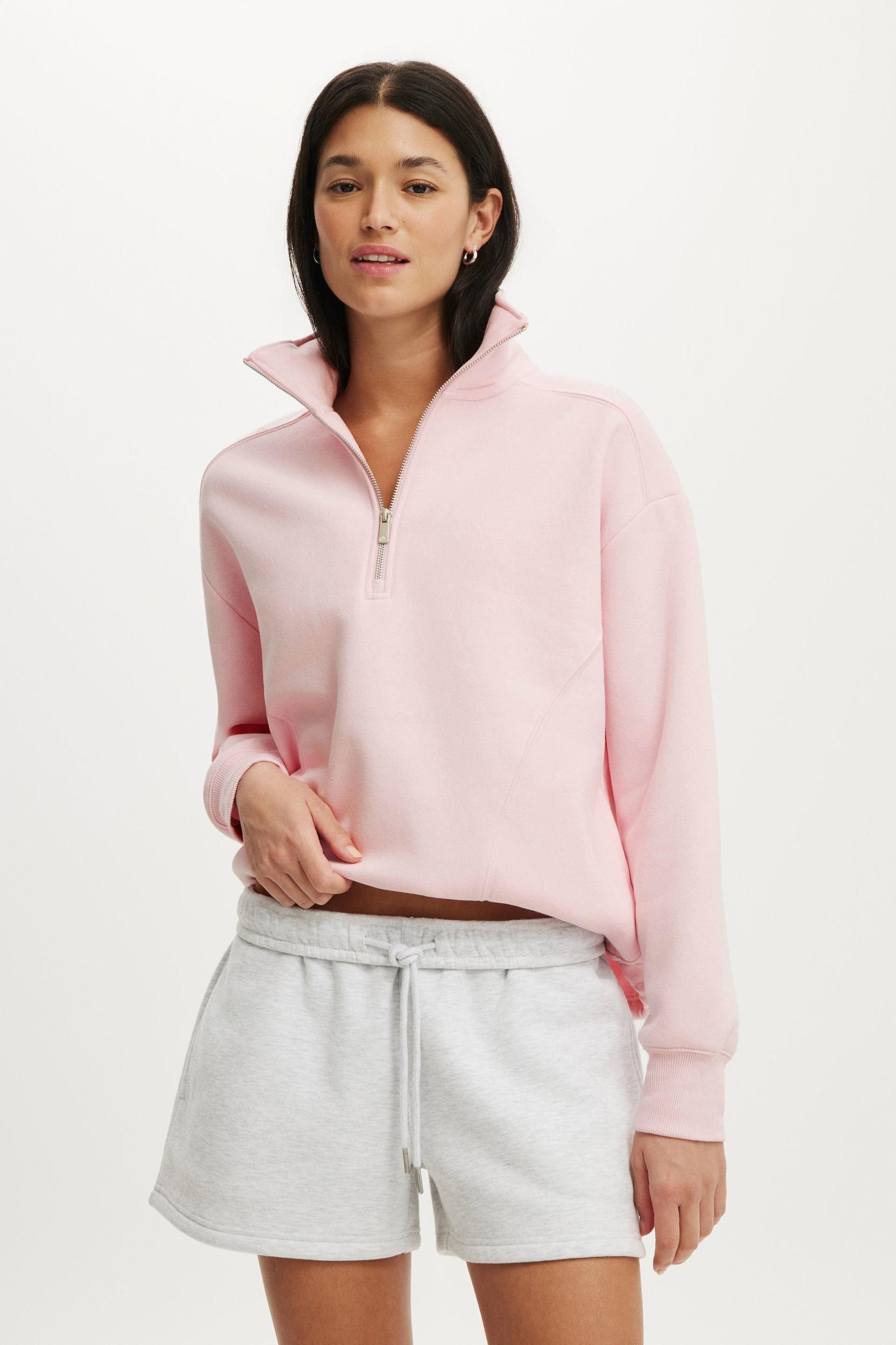 Plush Half Zip Sweatshirt Product Image
