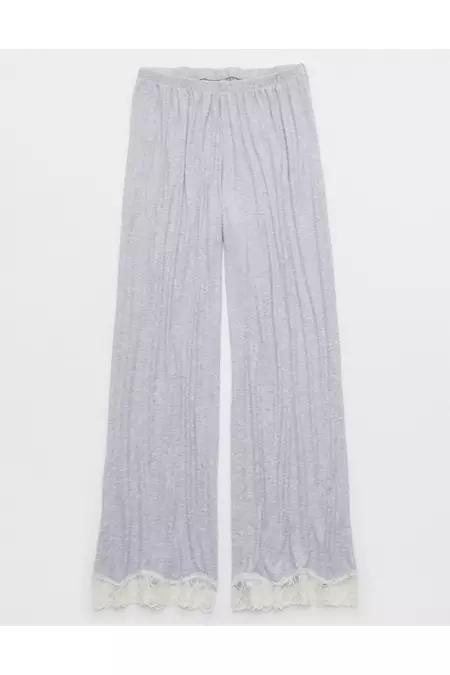 Aerie Real SoftÂ® Rib Trouser PJ Women's Product Image