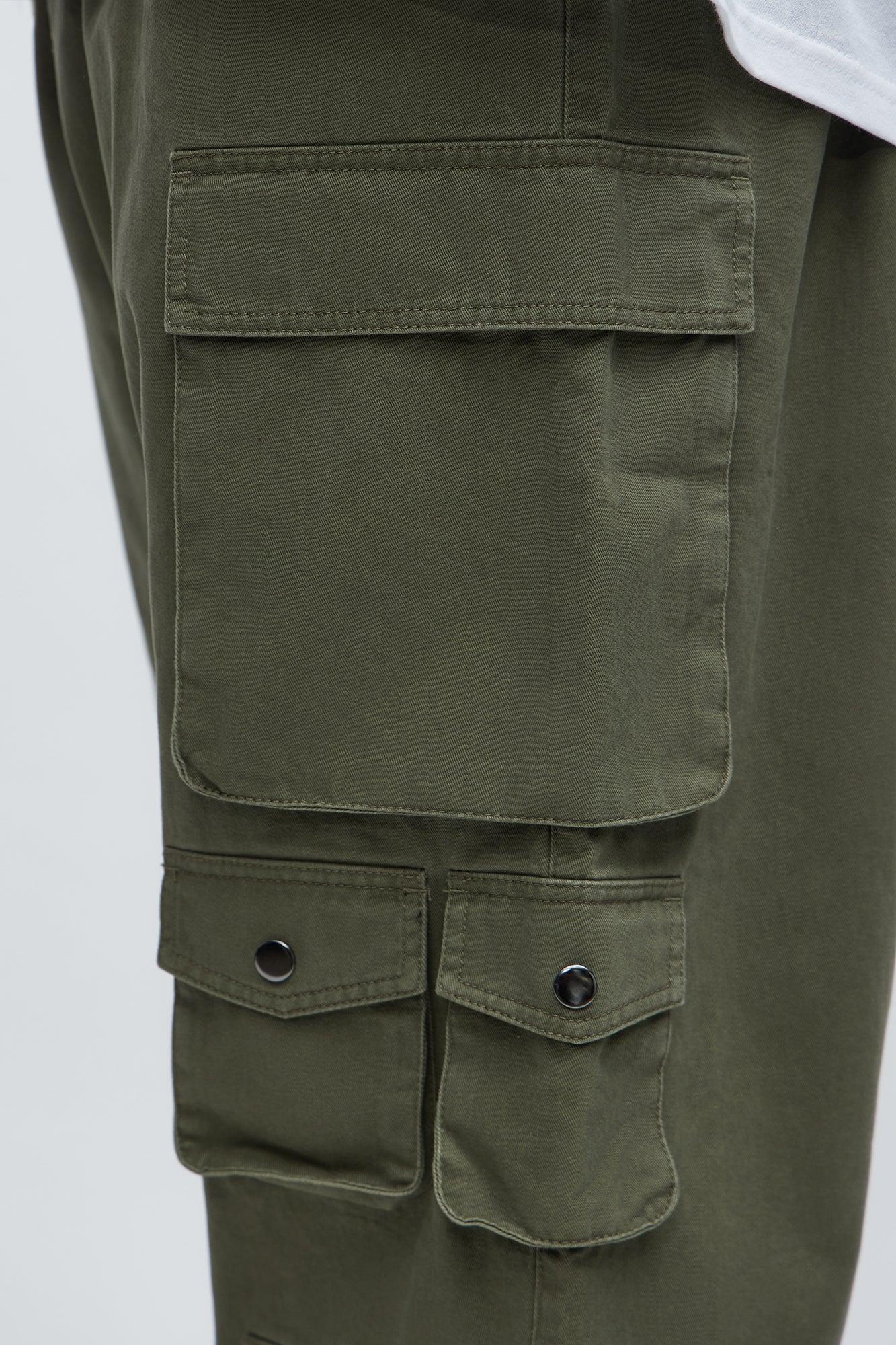 Straight Void Runner Cargo Pants - Olive Male Product Image