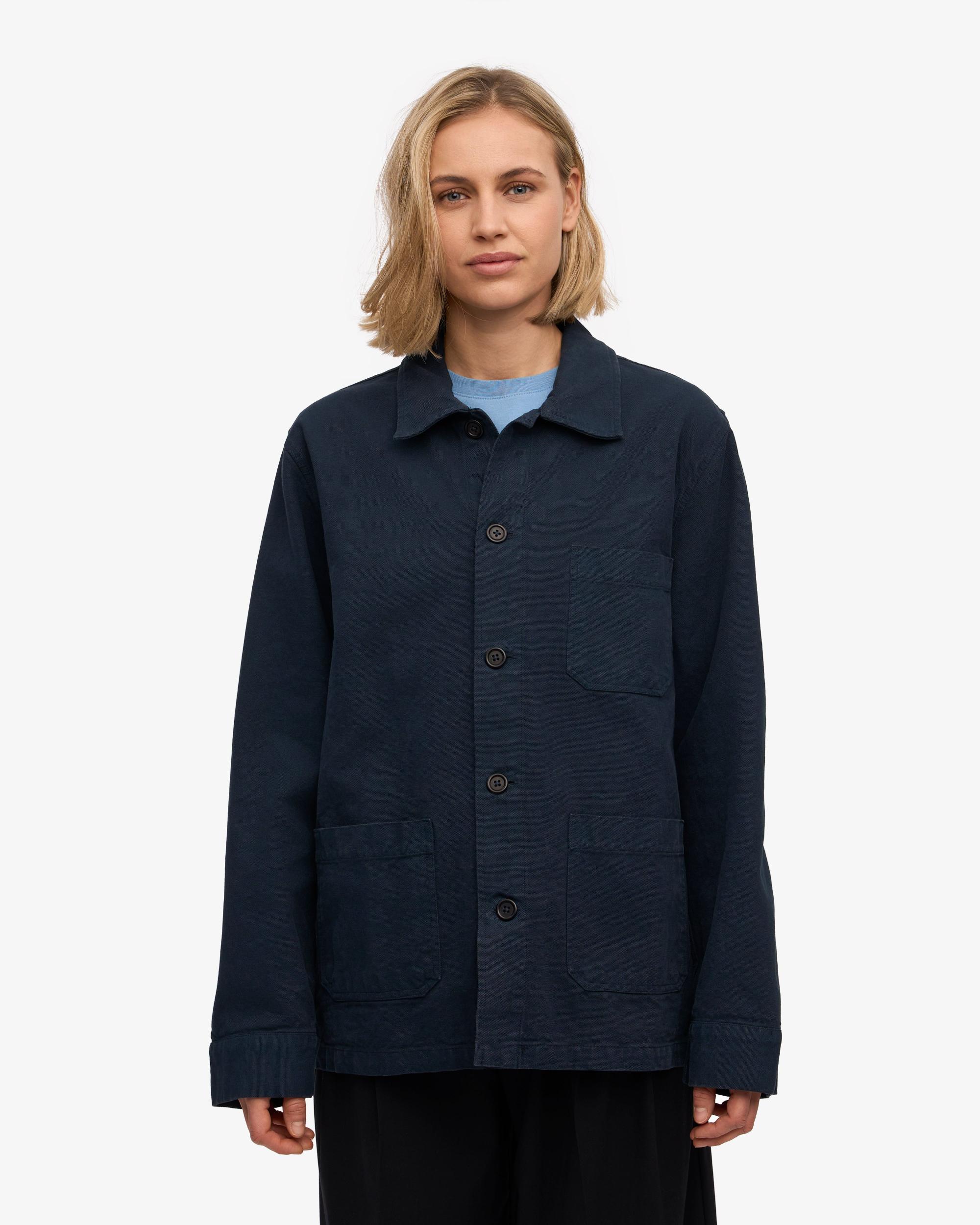 Organic Workwear Jacket - Marine Blue Product Image