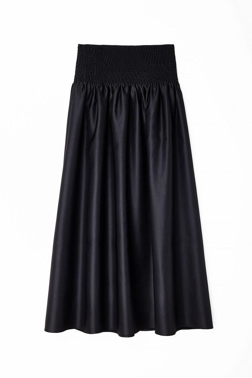 Satin Voluminous Maxi Skirt Product Image