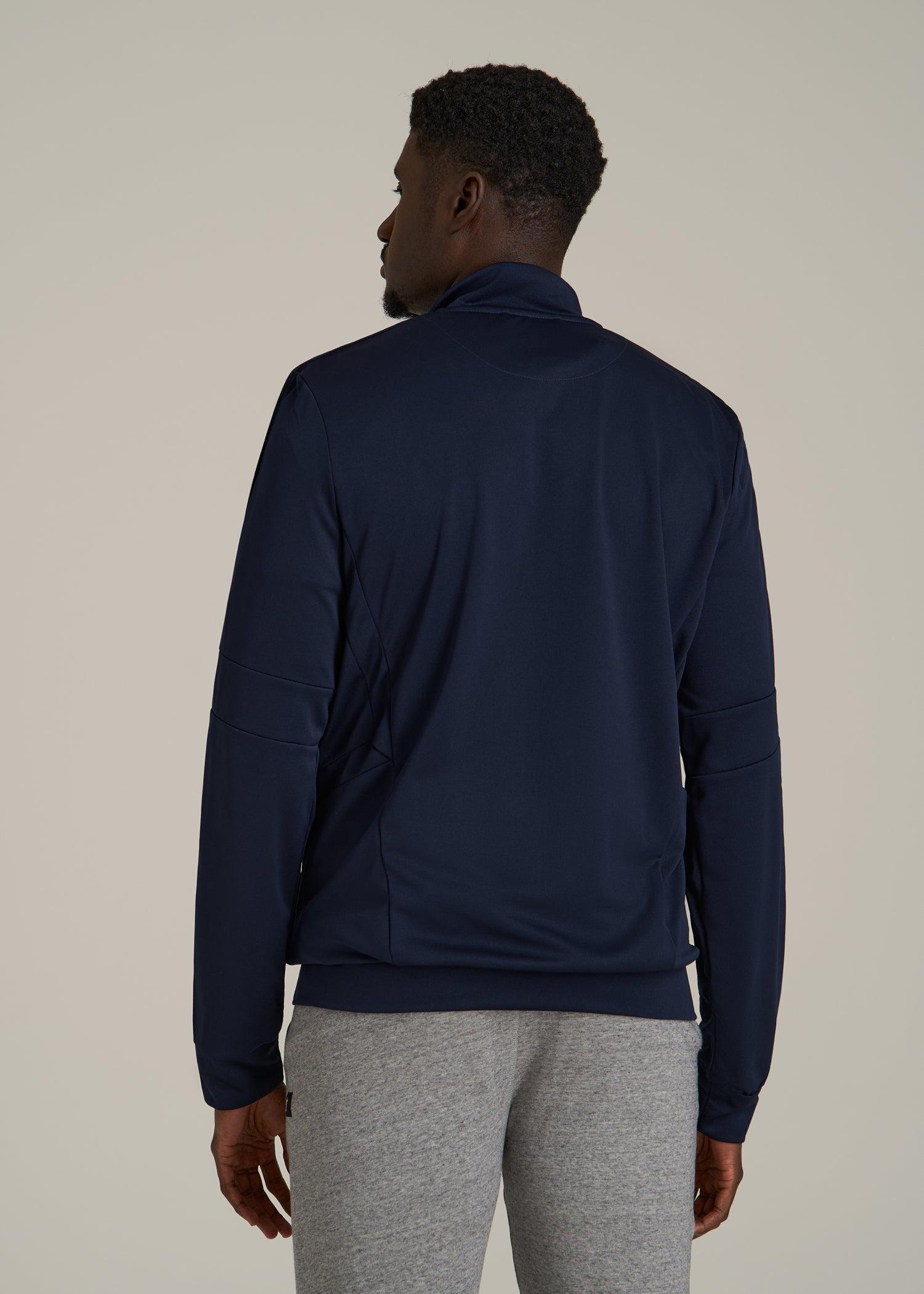 Athletic Stripe Jacket for Tall Men in Navy-White Stripe Male Product Image