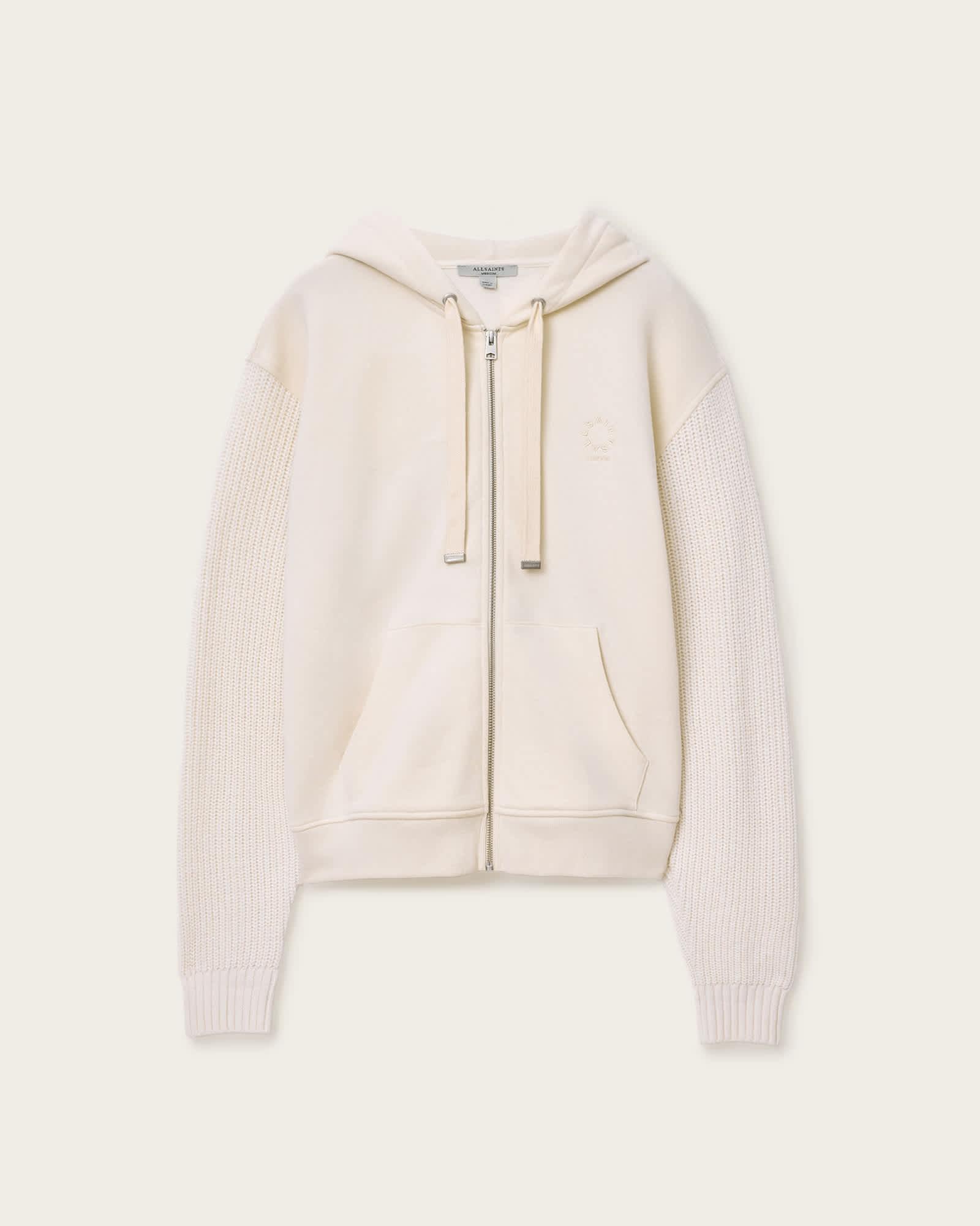 Amphie Oversized Cotton Hoodie TOFU WHITE | ALLSAINTS US Product Image