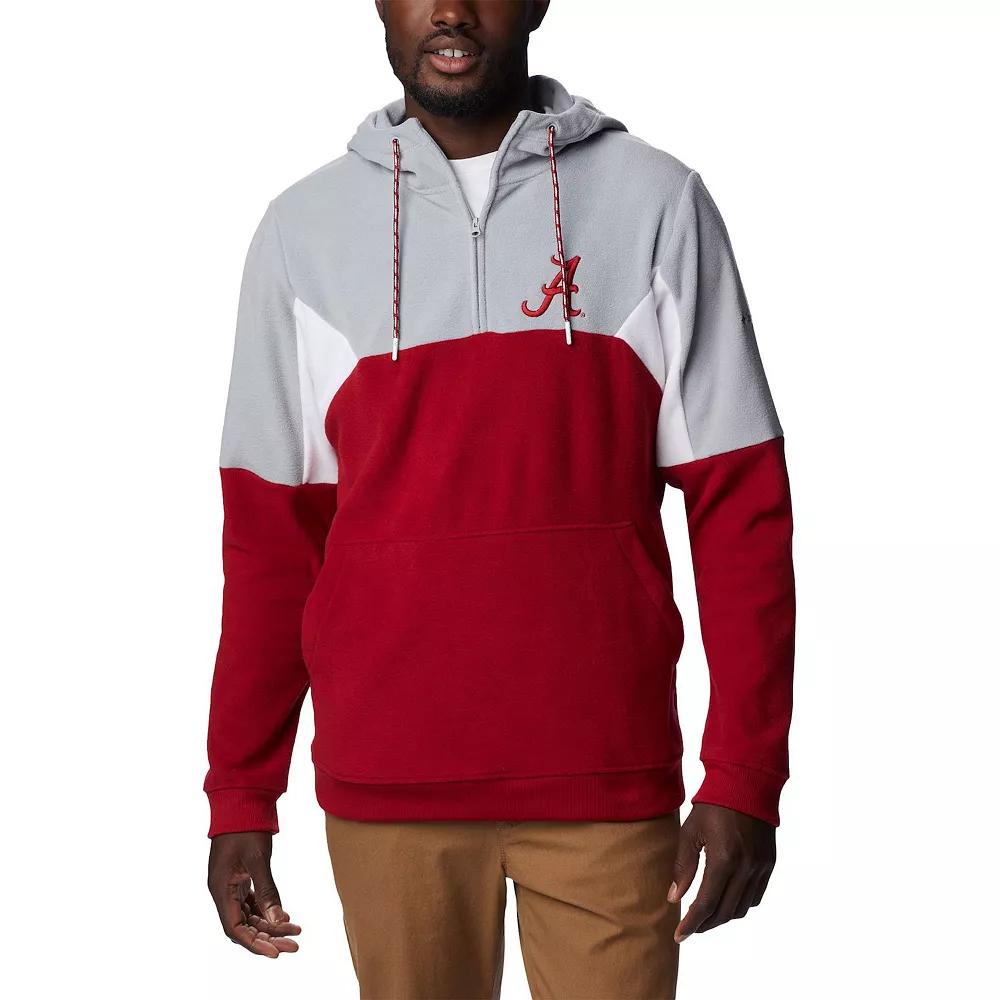 Men's Columbia Crimson Alabama Crimson Tide Lodge Quarter-Zip Hoodie, Size: Small, Red Product Image