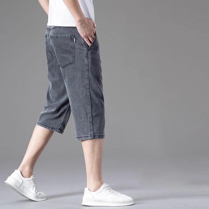 Mid Rise Washed Jorts Product Image