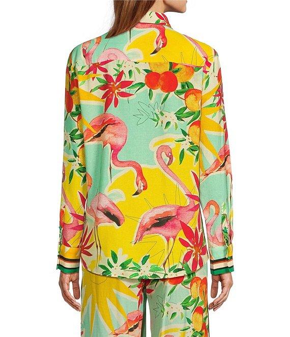 Antonio Melani Polina Fruit Print Coordinating Linen Button Down Blouse Product Image