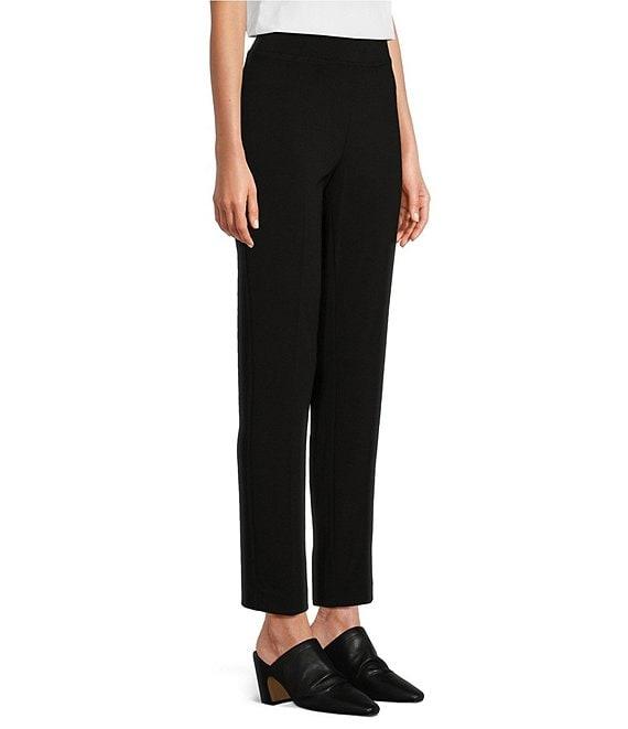Ali Miles Knit Pull-On Straight Leg Pants Product Image