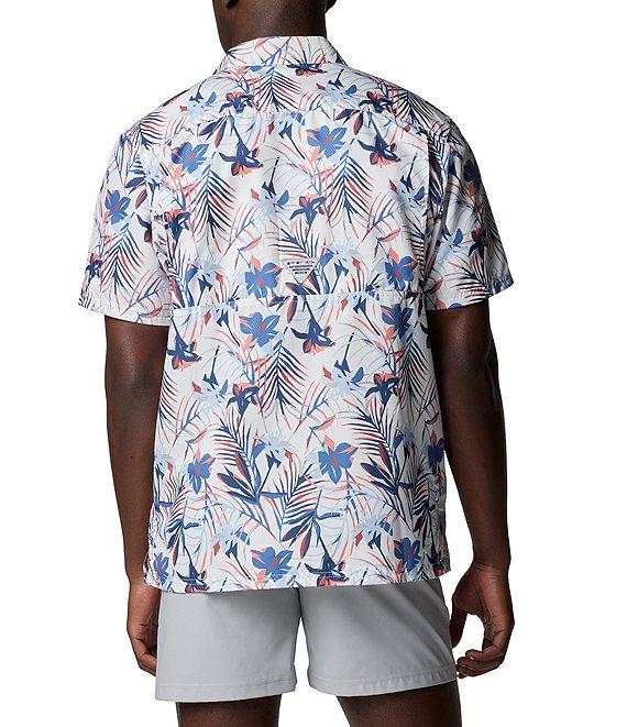 Columbia PFG Super Slack Tide Short-Sleeve Tropical Printed Woven Camp Shirt Product Image