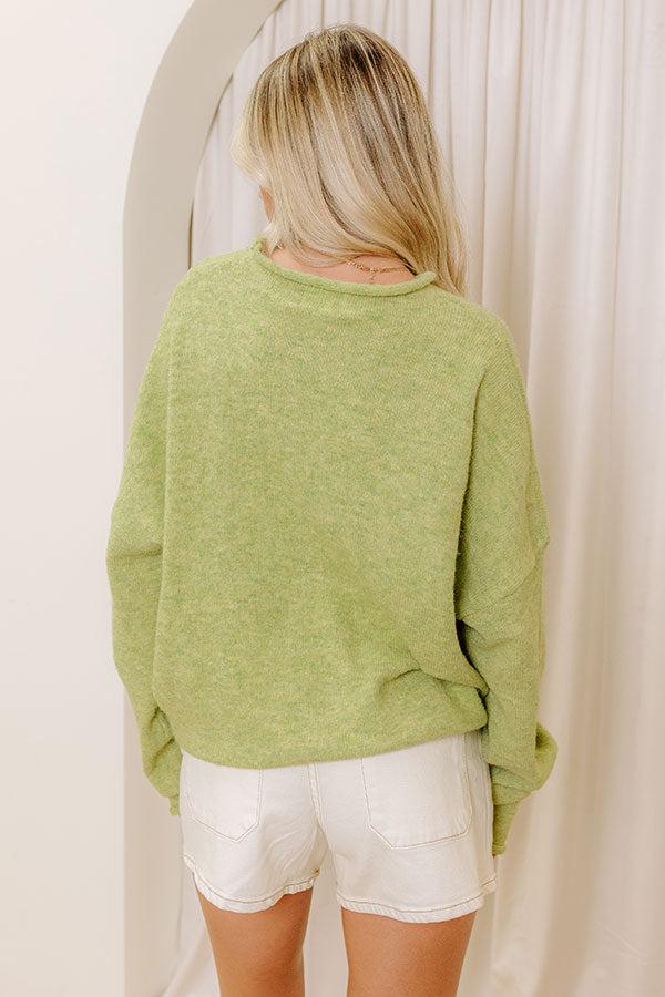 Coffee Shop Cutie Knit Cardigan in Lime Punch Product Image