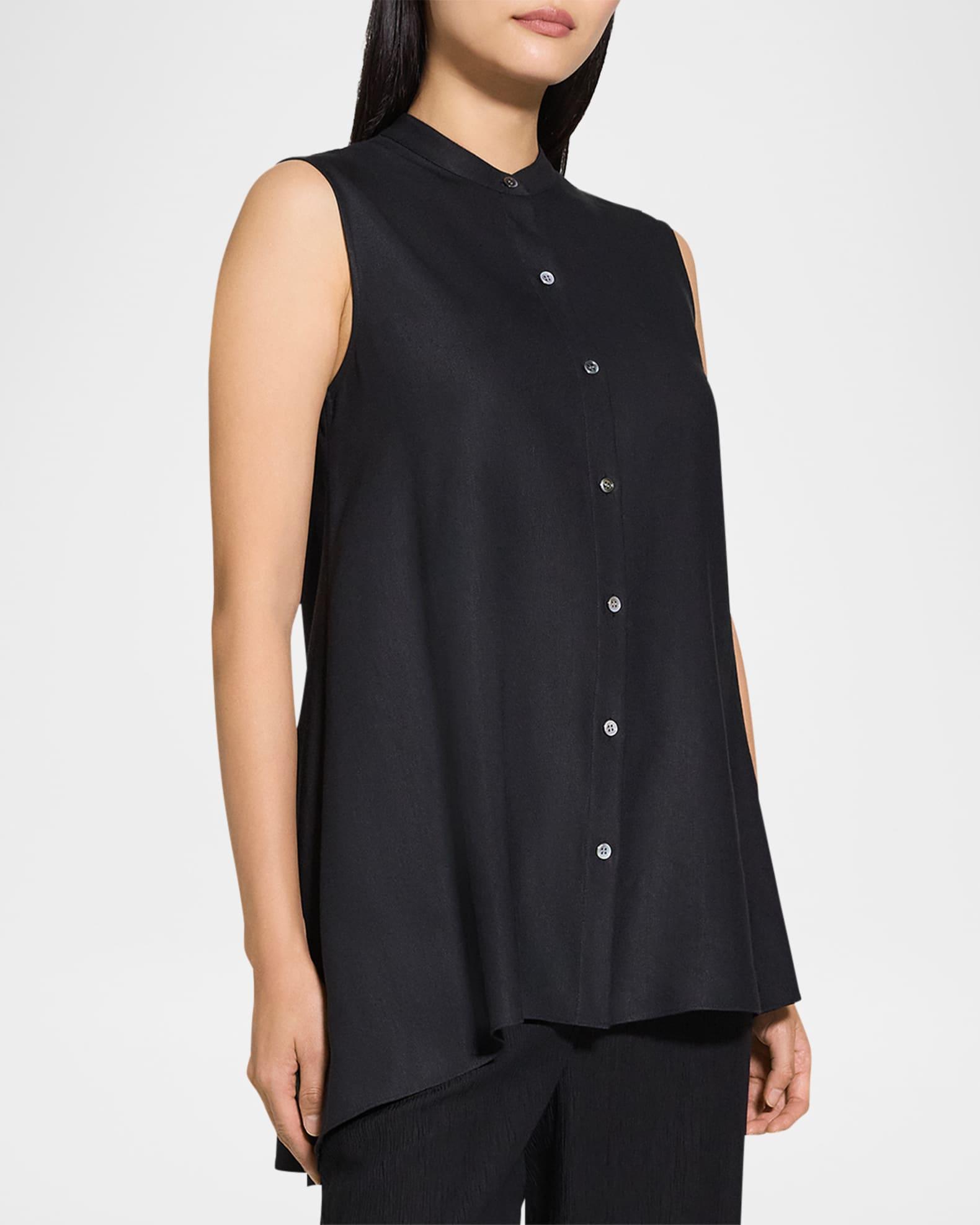 Sleeveless Asymmetric Draped Tunic Product Image
