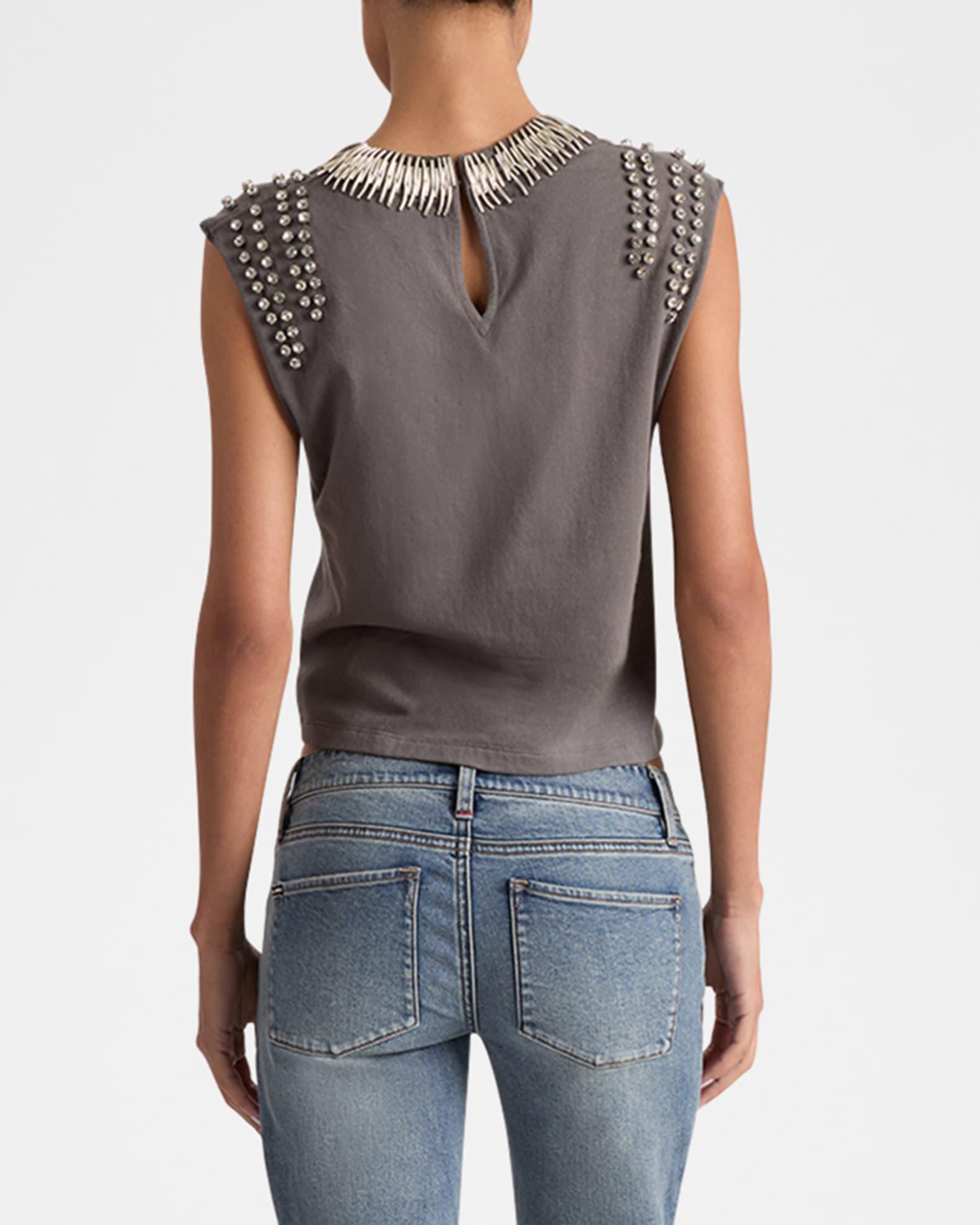 Micah Embellished Muscle Tee Product Image