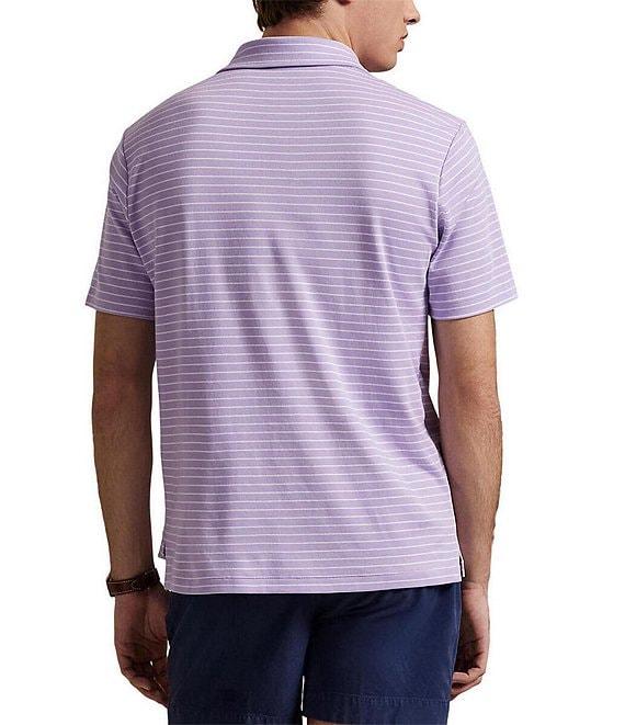 Polo Ralph Lauren Classic Fit Soft Cotton Stripe Short Sleeve Polo Shirt Product Image