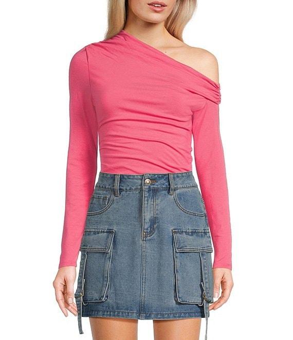 C&V Chelsea & Violet Long Sleeve Off-The-Shoulder Bodysuit Product Image