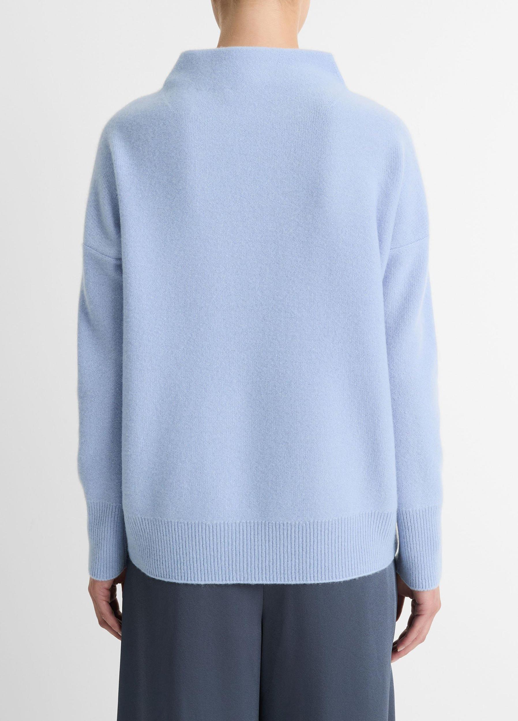 Plush Cashmere Funnel-Neck Sweater Product Image