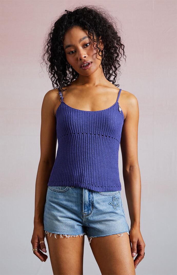 Hyacinth Crochet Charm Tank Top Product Image