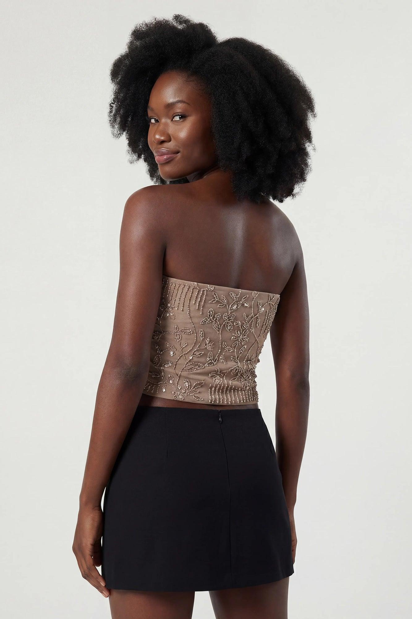 Beaded Tube Top Female Product Image
