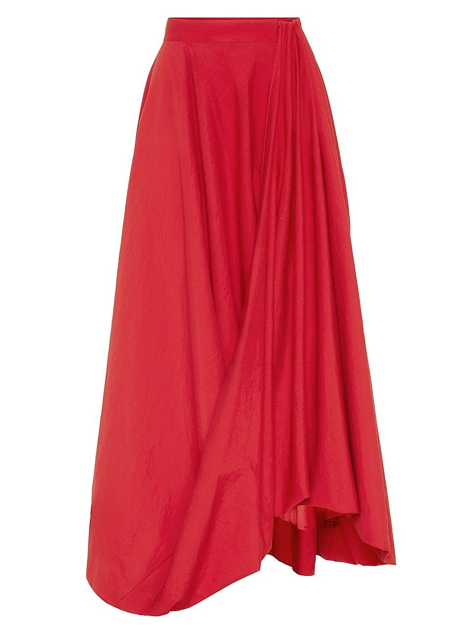 Womens Techno Cotton Poplin Bubble Hem Skirt Product Image