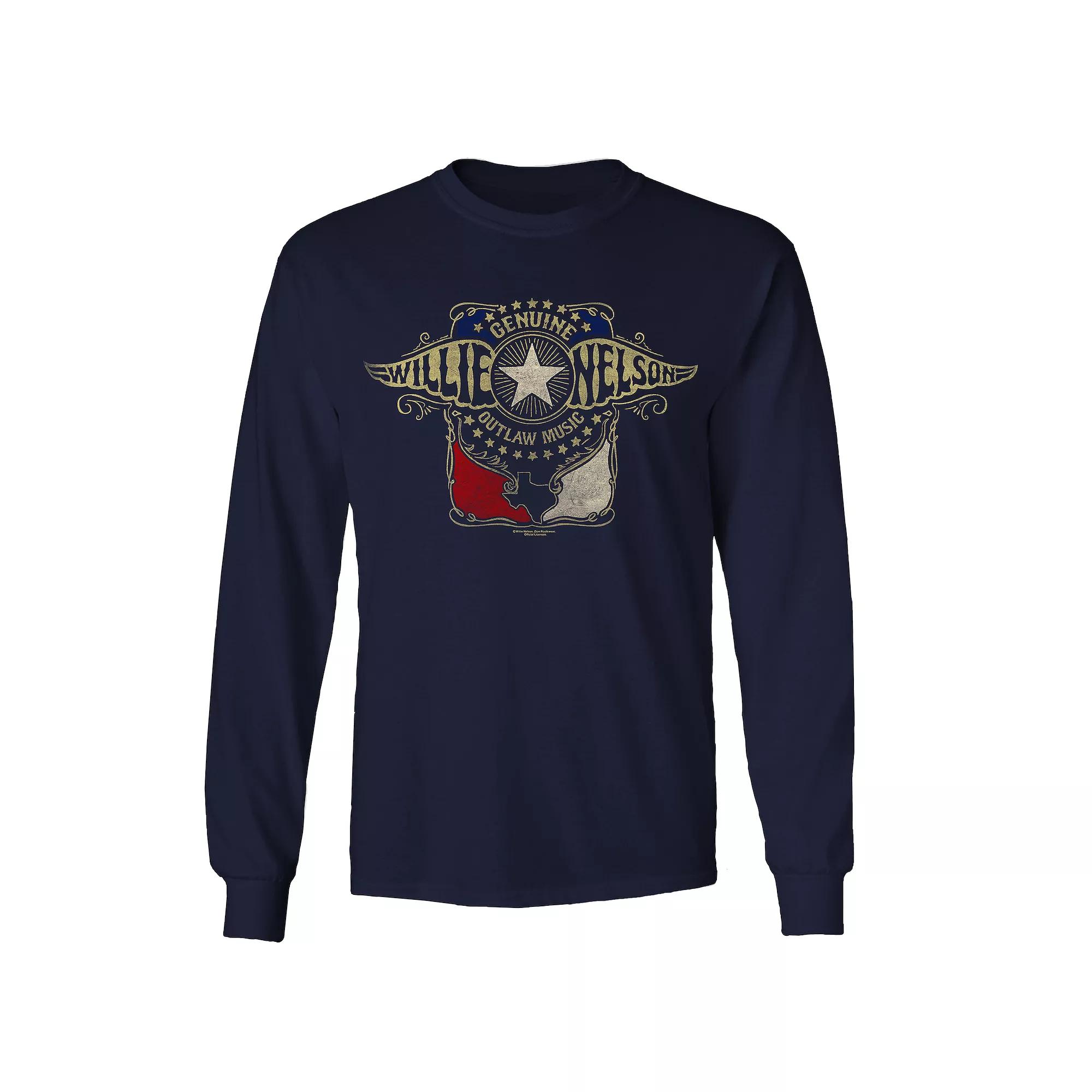 Men's Willie Nelson Outlaw Wings Long Sleeve Tee,  Product Image