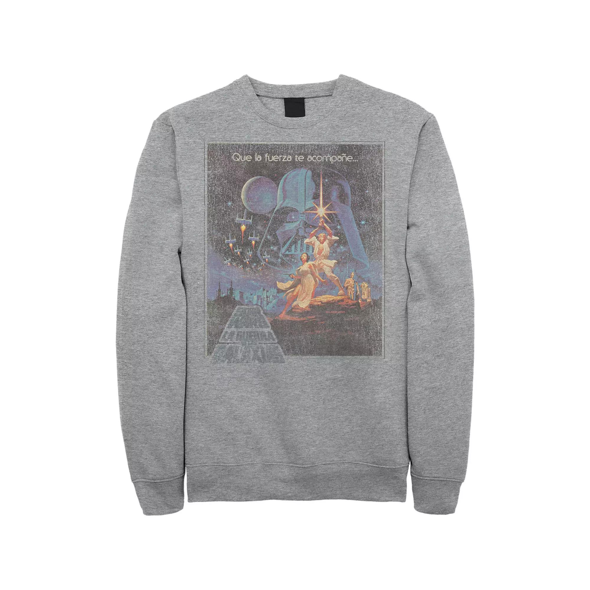 Men's Star Wars Faded VHS Cover Fleece Sweatshirt,  Product Image