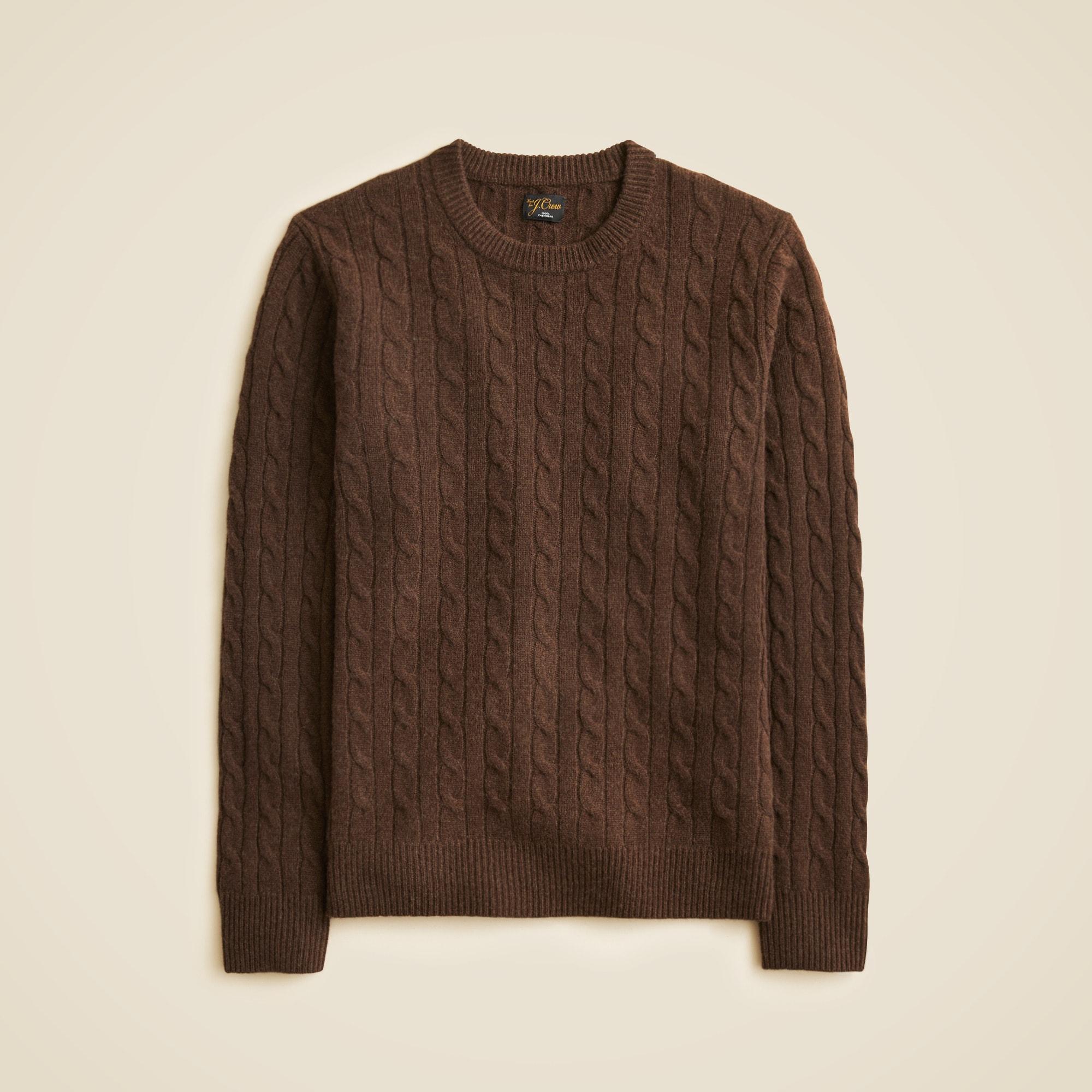 Cashmere cable-knit sweater Product Image