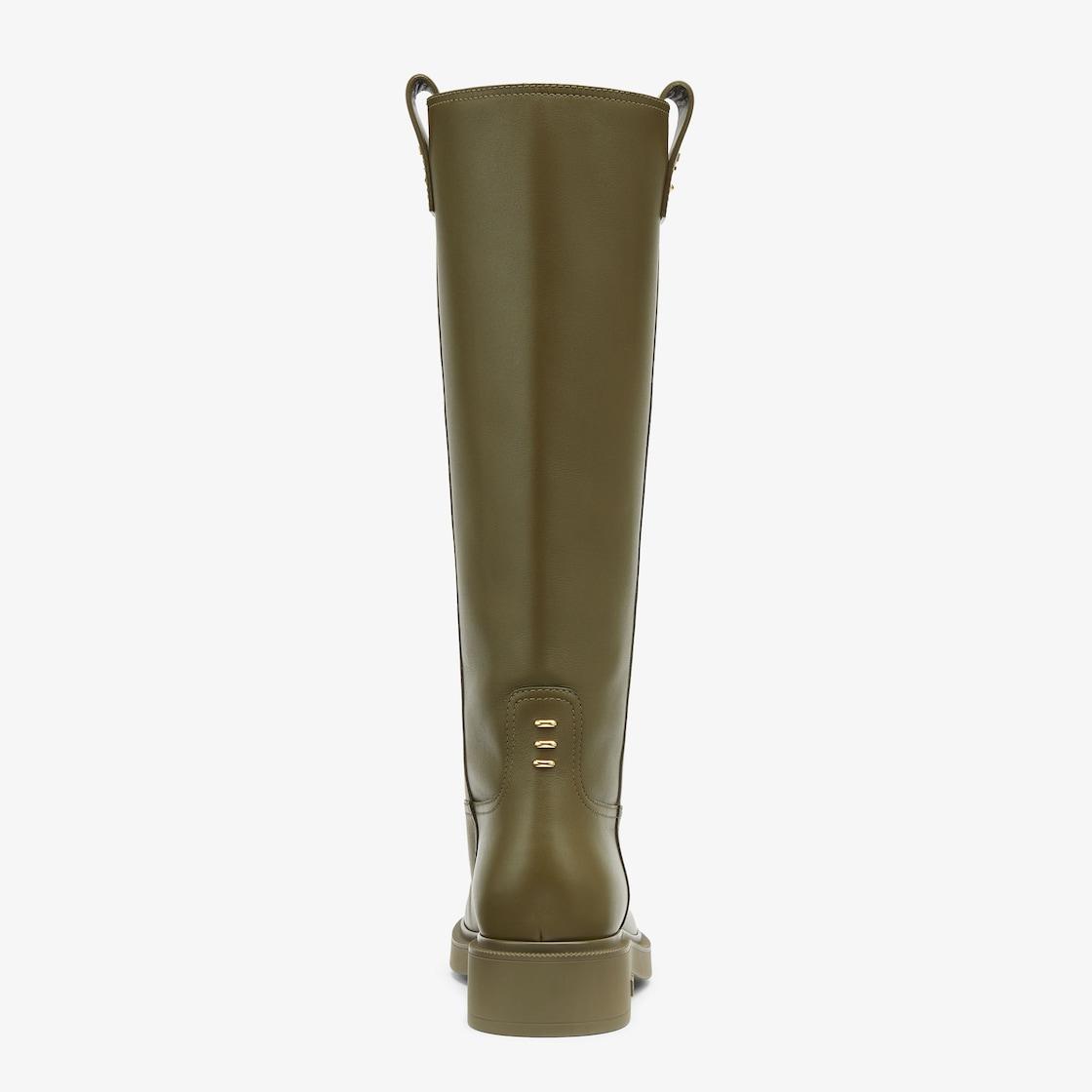 Fendi FiloGreen leather boots Product Image
