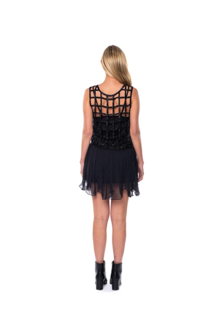 Dola Strapless Mini Dress With Sequins Detail Product Image