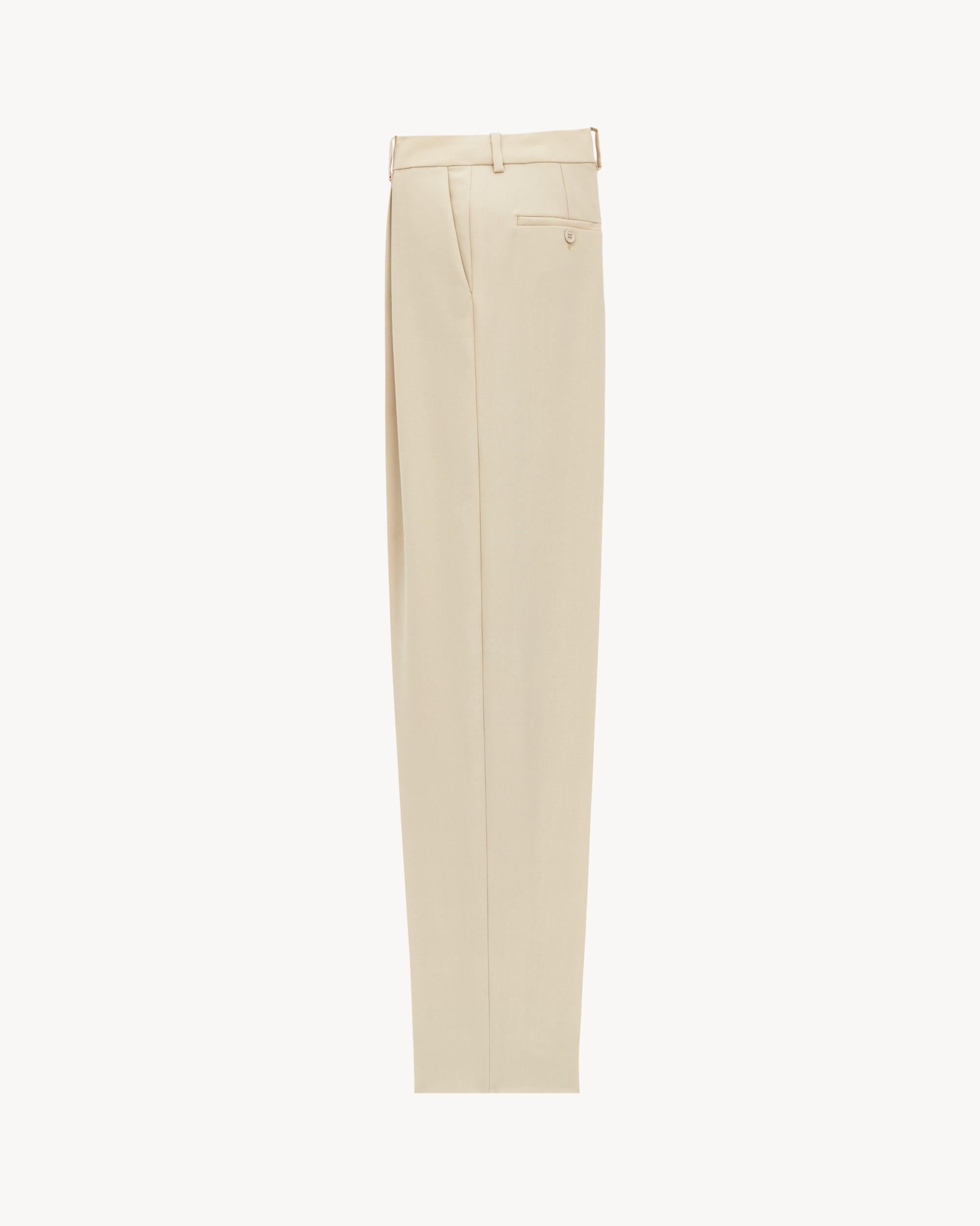 high-waisted pants in light wool Product Image