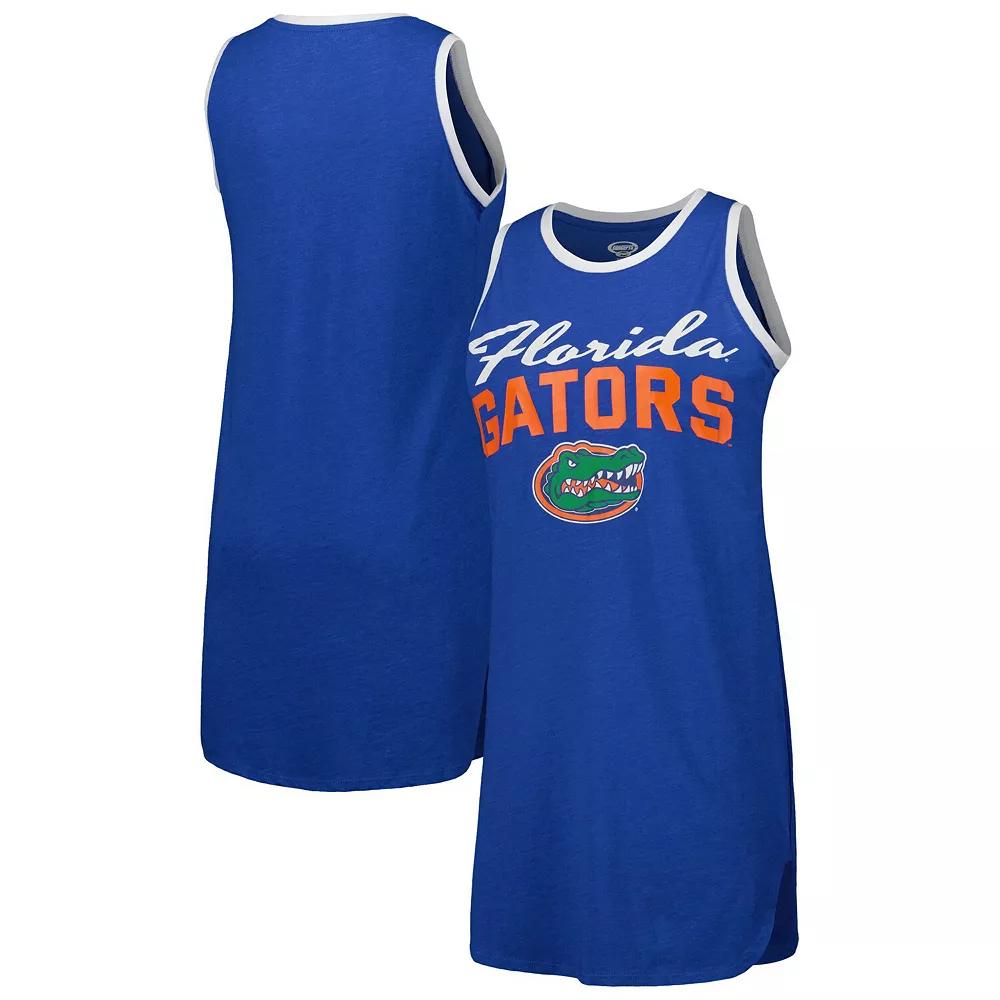 Women's Concepts Sport Royal Florida Gators Tank Top Nightshirt, Size: Large, Blue Product Image