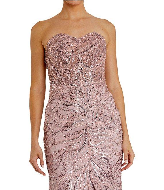 Mac Duggal Embellished Sweetheart Neck Strapless Sleeveless Gown Product Image