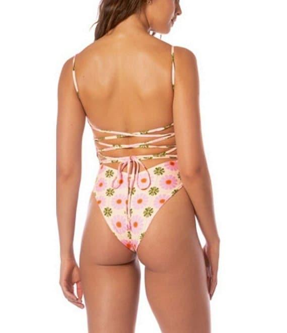 Maaji Briella Pastel Flourish Reversible Classic One Piece Swimsuit Product Image