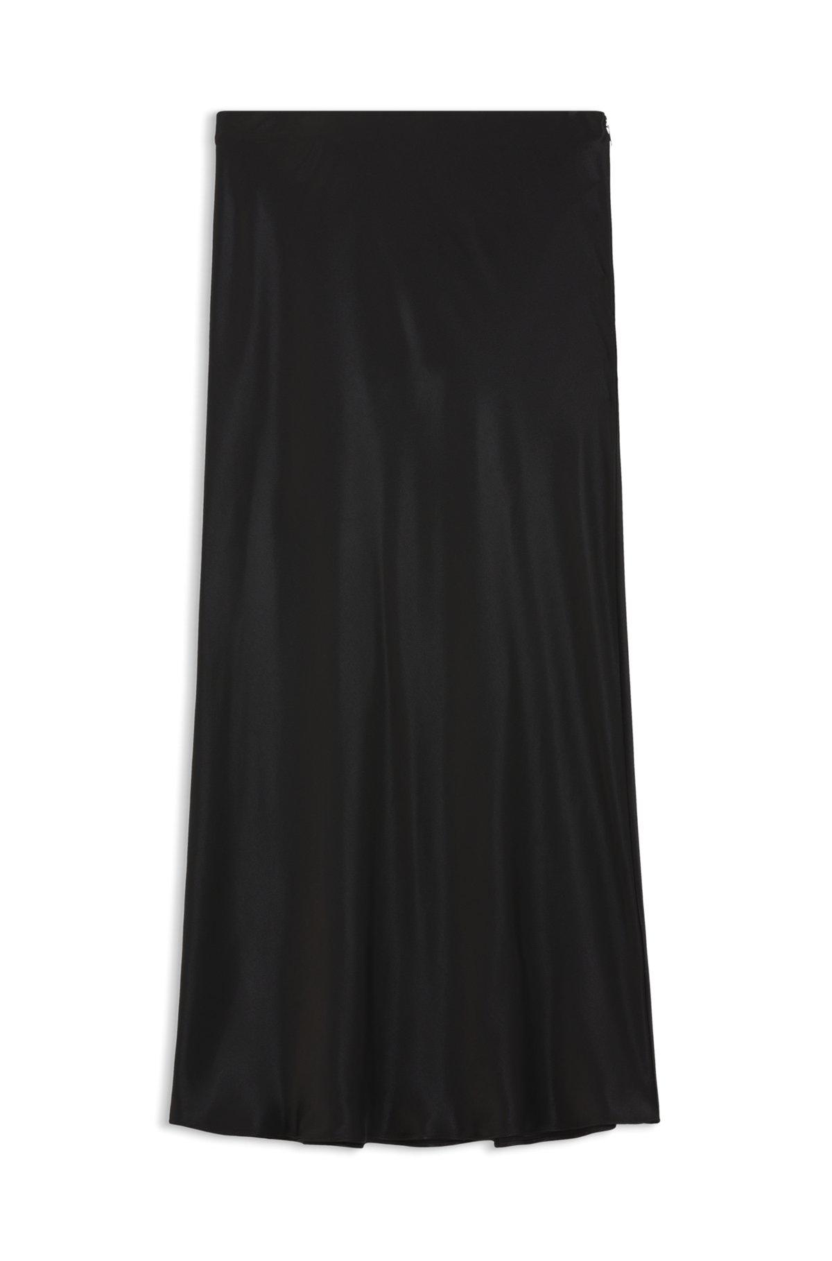 Regular-fit maxi skirt in satin Product Image