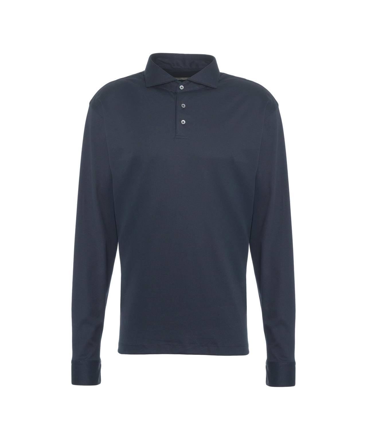 Polo shirt with long sleeves Product Image