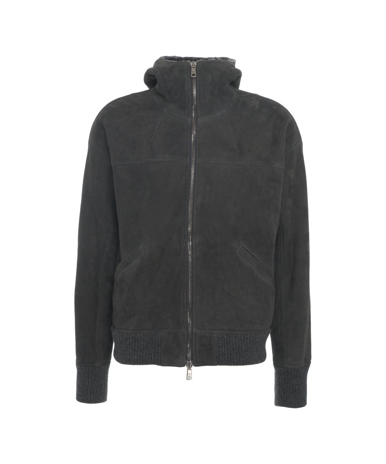 Suede bomber jacket Product Image