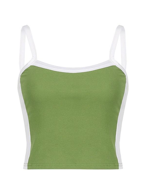 Contrast Trim Vintage Crop Cami Top Product Image