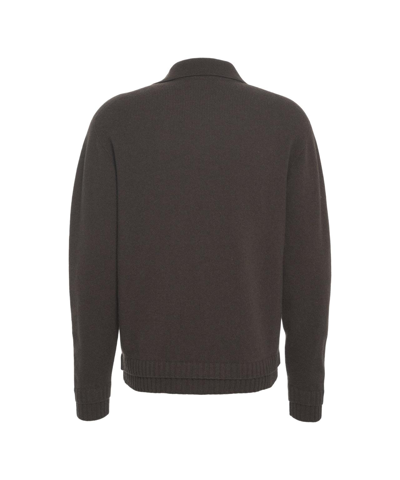 Sweater with polo collar Product Image