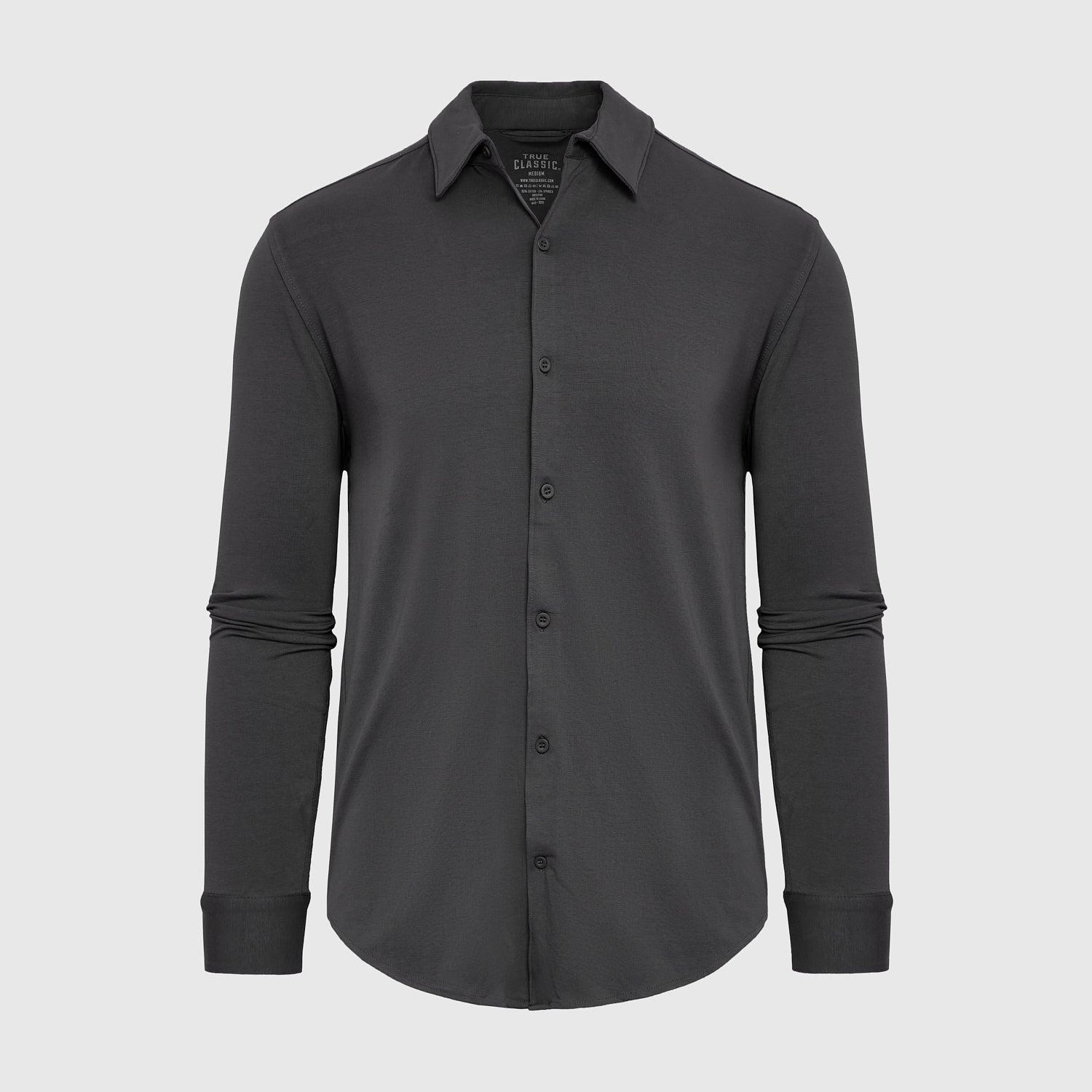 Carbon Long Sleeve Knit Shirt Product Image