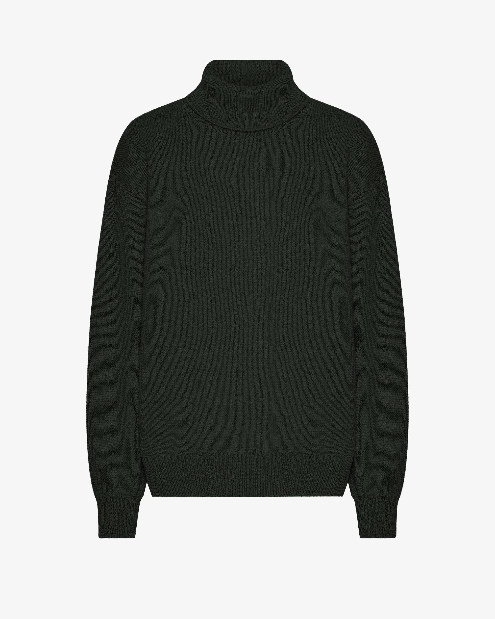 Merino Wool Turtleneck - Stone Blue Product Image
