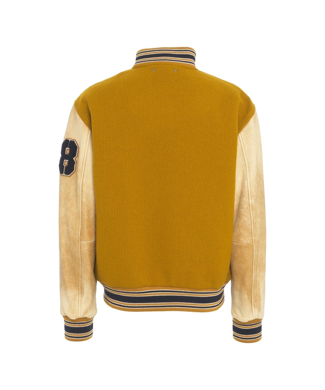 Bomber jacket with logo patch Product Image