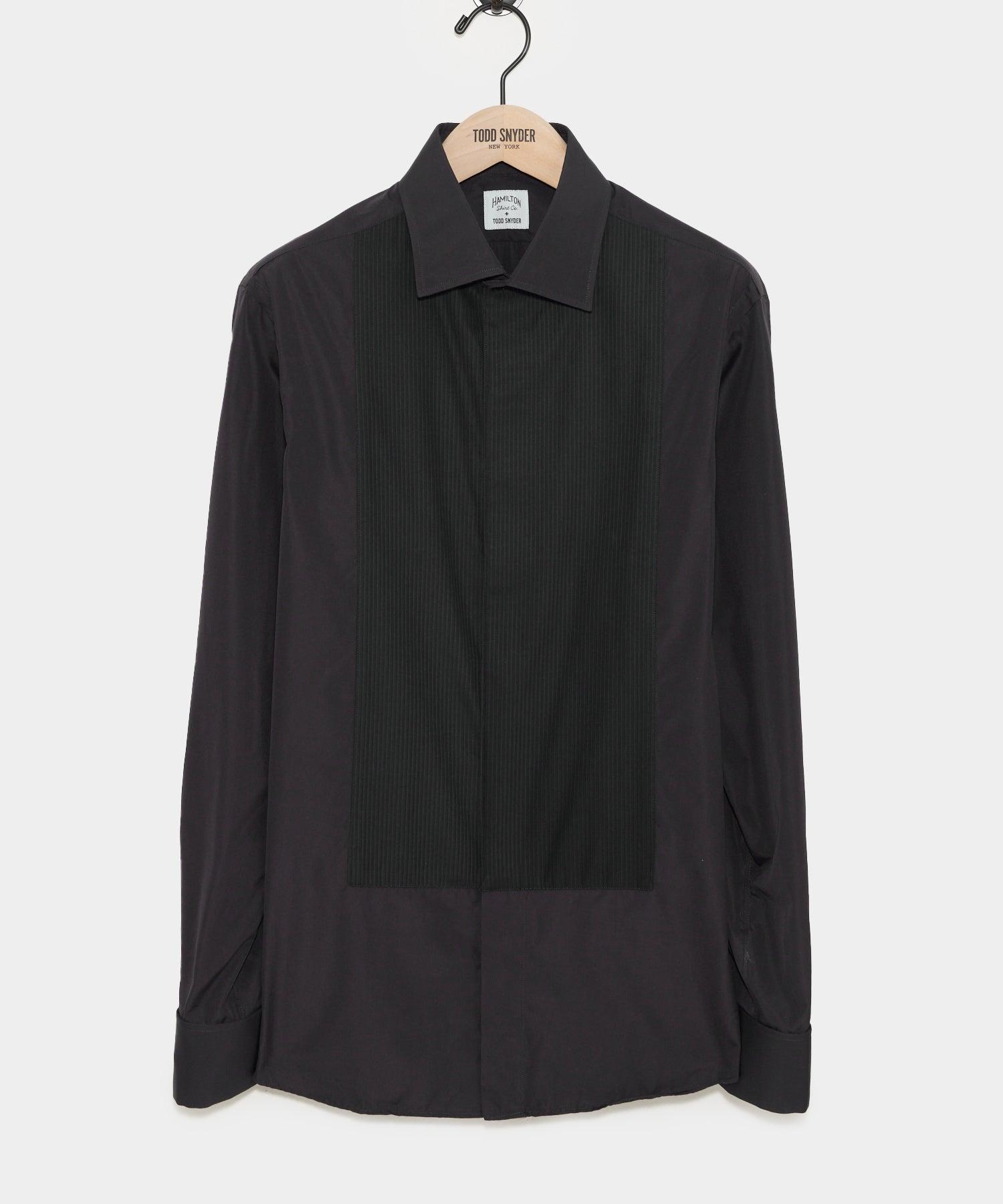 Hamilton + Todd Snyder Cotton Pleated Spread Collar Tuxedo Shirt Product Image